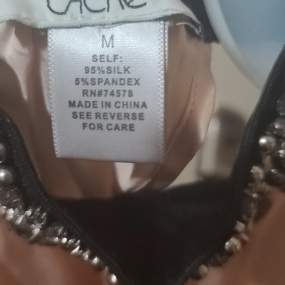 Pink Silk Blouse with Jewel studded collar - Picture 5 of 5